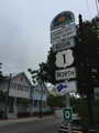 Highway Nr. 1 fängt in Key West an